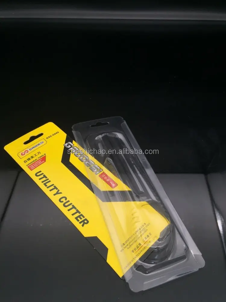Custom slide blister packaging clear sliding card blister packaging