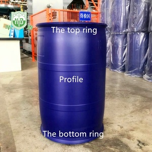 Tambor de Plástico Columnar de HDPE de Doble Capa Azul de Alta Calidad de <span class=keywords><strong>200</strong></span> Litros y 55 Galones con Tapa Cerrada para Productos Químicos o Agua - Product Image 2