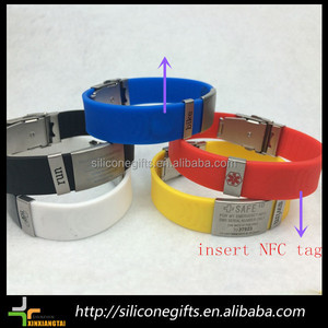 Customizable Silicone Bracelet <strong>Qr</strong> <strong>Code</strong> Waterproof Custom Silicone <strong>Rfid</strong> Rewritable Nfc Bracelet - Product Image 2