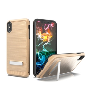2018 Antichoc <span class=keywords><strong>Dessin</strong></span> Motif Couverture Arrière En Métal de <span class=keywords><strong>Téléphone</strong></span> de Béquille Pour iPhone XS/XS Plus - Product Image 5