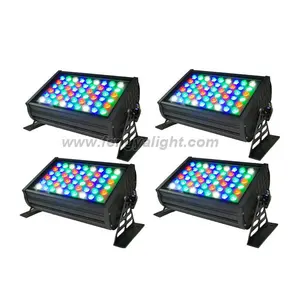 Luz de escenario profesional para exteriores, arandela led rgbw de 54x3 vatios