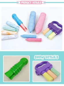 Ensemble de dessin et de <span class=keywords><strong>peinture</strong></span> en plastique éducatif KSF avec <span class=keywords><strong>craie</strong></span> effaçable et lavable pour enfants - Product Image 4