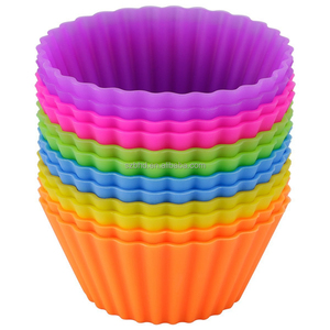 Stampini <span class=keywords><strong>per</strong></span> <span class=keywords><strong>Muffin</strong></span> in Silicone Riutilizzabili, Vaschette <span class=keywords><strong>per</strong></span> Cupcake Approvate <span class=keywords><strong>per</strong></span> Uso Alimentare, Bestseller - Product Image 2