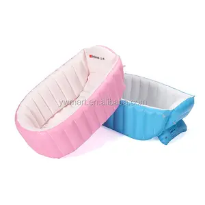 Bester Preis hochwertige rosa/blaue tragbare Kunststoff PVC aufblasbare Baby badewanne