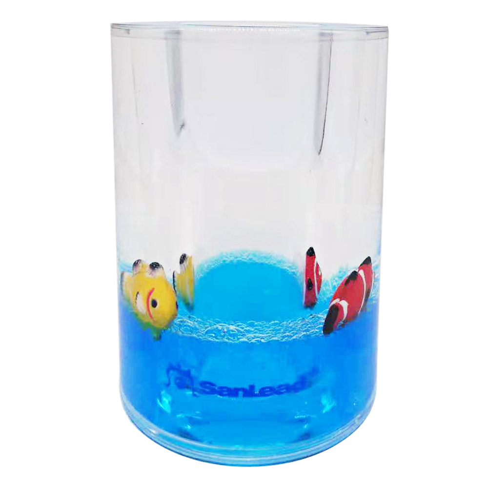 Cute Fish Flotage Liquid Acrylic Pen Holder Stationery