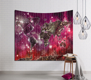 Drop Ship 130*150cm Galaxy <span class=keywords><strong>Tapisserie</strong></span> murale suspendue Hippie Retro Yoga Beach Mat Wholesale Custom Tapisseries - Product Image 5