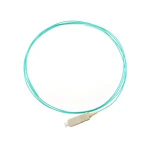 Cable de conexión de fibra LSZH de PVC multimodo OM3 FTTH de 0,9mm, Conector de telecomunicaciones SC UPCT pulido UPC utilizado para fines de Telecomunicaciones