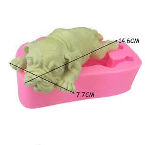 Nuevo Shar Pei pastel molde DIY <span class=keywords><strong>Bulldog</strong></span> torta de Mousse de molde de silicona de <span class=keywords><strong>crema</strong></span> de hielo molde - Product Image 1