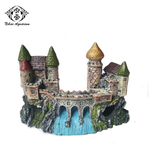 Ornements en résine pour aquarium, château de <span class=keywords><strong>conte</strong></span> de fées européen, décoration de réservoir à poissons, écologiques - Product Image 6
