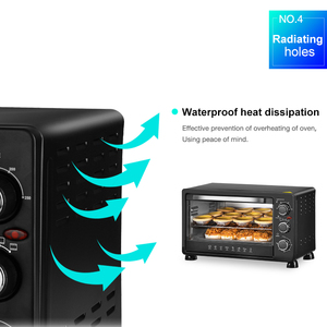 23L sobremesa multifunción <span class=keywords><strong>horno</strong></span> eléctrico con placa caliente sola tostador portátil calor comida caliente - Product Image 6