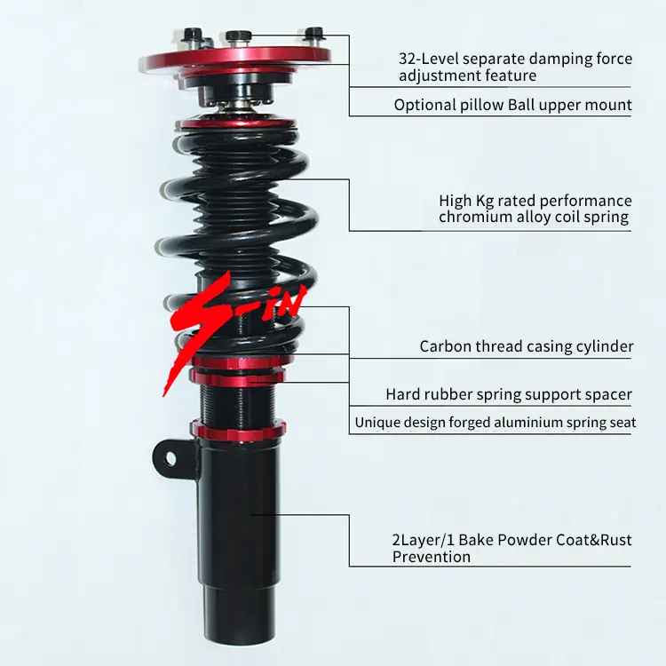 High Performance Car Damping Adjustment Coilover