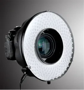 Professionale LED Fotografia Ring Flash Anello di Luce LED Luce Video DVR-240DF