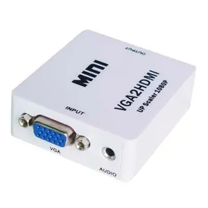 vga2hdmi câble Suppliers-Mini boîte de convertisseur 1080P vers HDMI, convertisseur VGA2HDMI, entrée VGA, sortie HDMI, offre spéciale, nouveaux produits