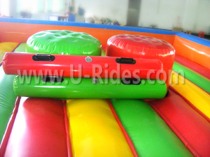 Arène de joute gonflable en PVC de haute qualité Cour de combat de gladiateur pour enfants avec bâtons comprend un ventilateur-pour les parcs de trampoline - Product Image 5
