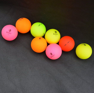 Mới nhất nóng bán đầy màu sắc Matt Golf Bóng số lượng lớn quảng cáo tùy chỉnh 2 mảnh thực hành màu Golf Bóng sản xuất & xuất khẩu - Product Image 6