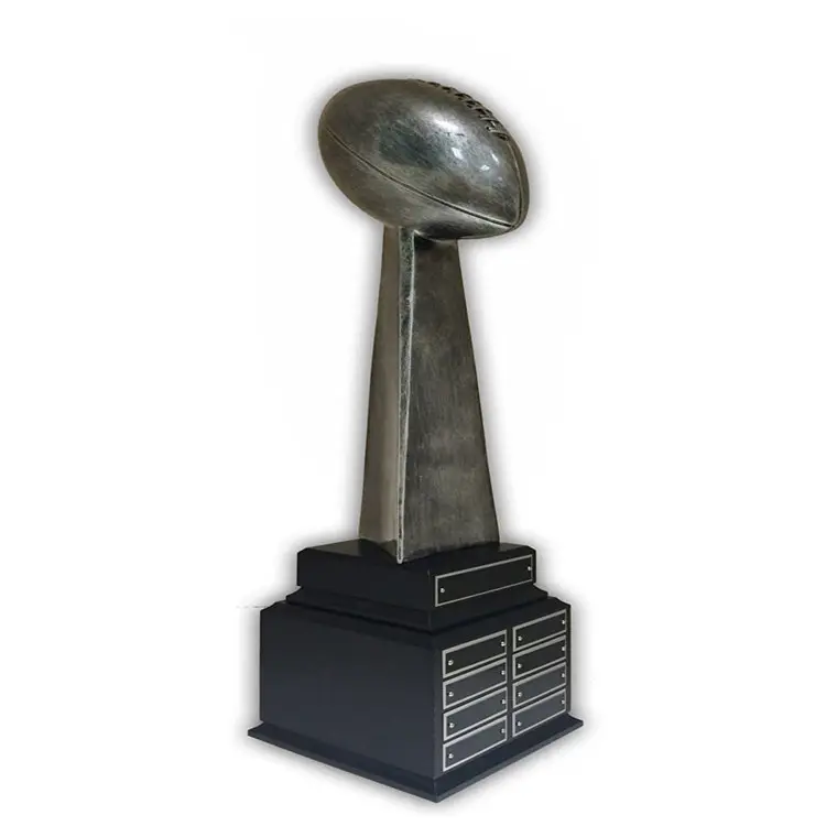 Hot Sale Personal isierte handgemachte Poly resin Large Fantasy Football Trophy