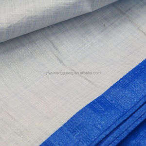 Bleu/Blanc Imperméable Enduite De PE Camion Navire Transport De Stockage <span class=keywords><strong>Bâche</strong></span> de Couverture - Product Image 4