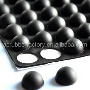 Costume moldado auto-adesivo Silicone borracha junta hemisférica O Ring EPDM NBR tiras planas para corte industrial escada pés - Product Image 5
