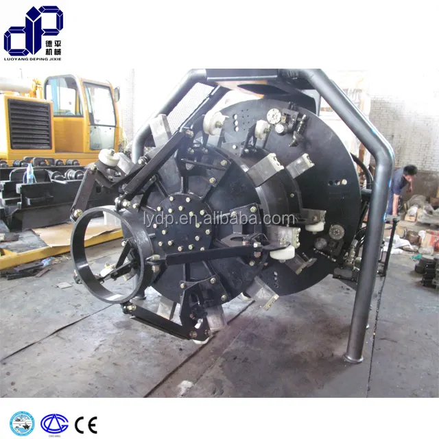 Deping PFM 6-60 inch pipe end beveling machine with hydraulic operated clamping shoes for chamfering pipe beveling machine