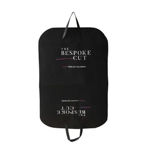 Logo personalizzato stampa cappotto giacca copertura sacchetto di immagazzinaggio della polvere tessuto non tessuto ecologico pieghevole abito da sposa mens vestito indumento borsa