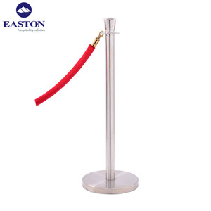 Hotel di lusso In Acciaio Inox Stanchion Cintura Retrattile/ottone Stanchions Barriera Post/Corda di velluto Set - Product Image 3