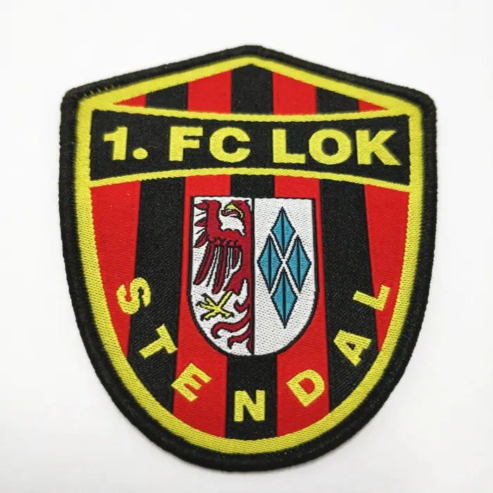 Custom Sports Brand Patches Sew On Or Iron On Backing Football Teams Woven Patch Badges