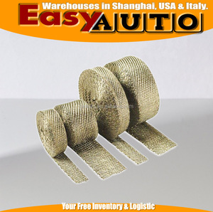 2 "x 50 'Premium Escape <span class=keywords><strong>Heat</strong></span> <span class=keywords><strong>Wrap</strong></span> Manifold <span class=keywords><strong>Wrap</strong></span> Titanium Lava Fibra Térmica <span class=keywords><strong>Heat</strong></span> <span class=keywords><strong>Wrap</strong></span> + 6 Pcs Laços - Product Image 3