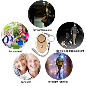Commercio all'ingrosso di sicurezza personale allarme di autodifesa portachiavi in lega accessori <span class=keywords><strong>protezione</strong></span> autodifesa con luce a LED forte per le donne - Product Image 6