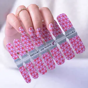 Eco friendly and Safety self adhesive DIY 3d nail stickers glitter