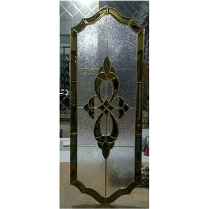 Inserts de porte en verre ovales <span class=keywords><strong>d</strong></span>écoratifs, prix bas, inserts de porte en verre teinté diamanté - Product Image 4