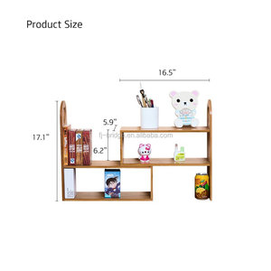 Tre Tự Nhiên Lưu Trữ Máy Tính Để Bàn Organizer Hiển Thị Kệ Giá Tabletop Cây Đứng, Nhà Bếp Organizer Kệ - Product Image 5