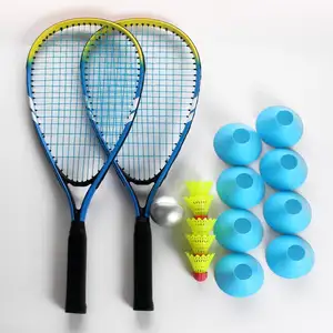 DECOQ hot sale aluminum alloy turbo speed badminton squash set