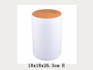 Soporte de algodón polivinílico blanco de cilindro redondo de diseño - Product Image 6