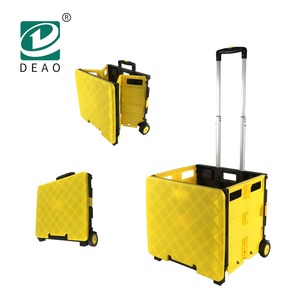 Chariot pliable en plastique à usage domestique, 1 pièce, <span class=keywords><strong>caisse</strong></span> pliante, <span class=keywords><strong>sur</strong></span> roues - Product Image 2