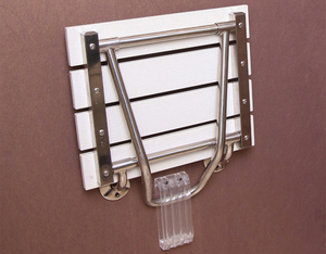 Solide bois siège de <span class=keywords><strong>douche</strong></span> rabattable - Product Image 2