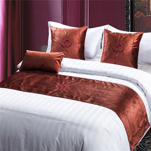 Luxury Solid Color Hotel King Size <strong>Bed</strong> <strong>Runner</strong> - Product Image 6