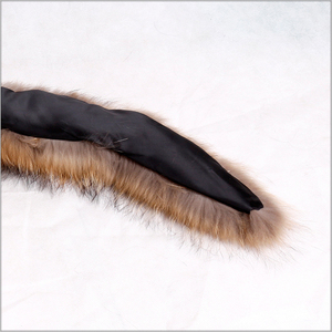 ALICEFUR سعر الجملة بقرة القرن شكل انفصال ريال الراكون ياقات فرو للبيع - Product Image 5