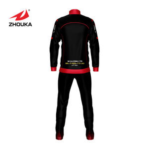 El último diseño negro y amarillo Chándal fútbol chándal juvenil tracksuits entrenamiento al aire libre ropa deportiva - Product Image 4
