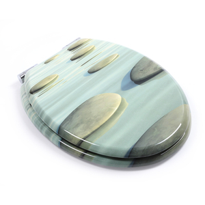 Bofan-inodoro con bisagras <span class=keywords><strong>de</strong></span> cierre suave, inodoro con impresión <span class=keywords><strong>de</strong></span> MDF, personalizado, barato - Product Image 3