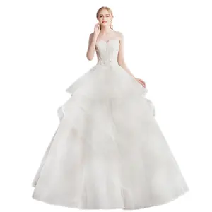 Элегантный дизайн для беременных женщин высокая талия длина до пола французское белое кружевное свадебное платье
