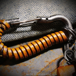 Porte-clés en cuir de vache véritable Porte-clés en cuir pour homme Cadeau - Product Image 5