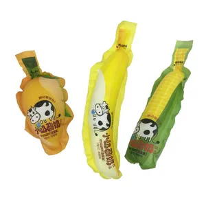 饮料包装塑料瓶形状的果汁袋用于自动灌装袋