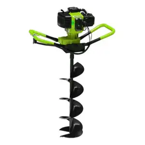 Ground drill earth auger gasoline mini digging machine auger earth