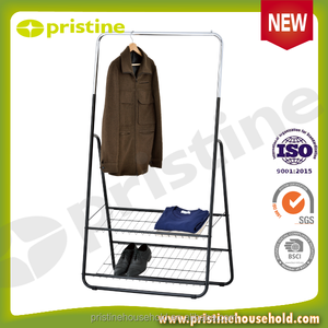 ¡Oferta! Tendedero de ropa para colgar de metal de hierro fundido de doble nivel de Taiwán para armario de baño - Product Image 4