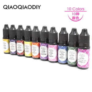 Wholesale Rainbow 10 Colors Set Handmade Crafts Art Gift Sets Diy Pigment For Uv Resin