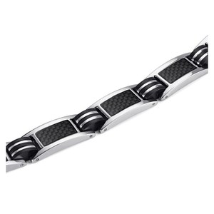 Bracelet magnétique Anti-allergique en Silicone et Fiber de carbone pour homme, élégant, nouveauté <span class=keywords><strong>2023</strong></span> - Product Image 6