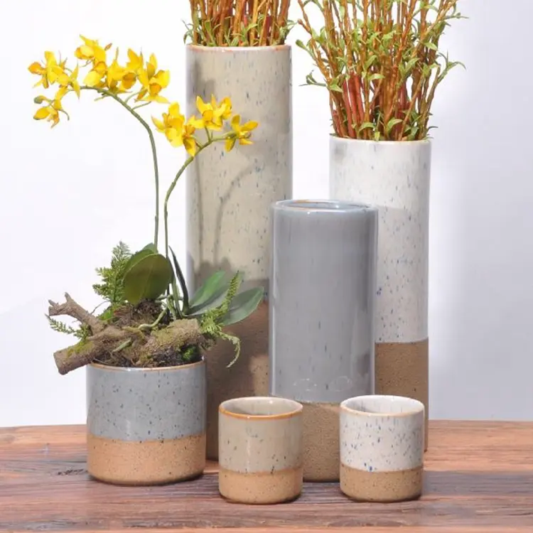 Spanish spray decoration indoor flower pots / ceramic orchid pot for garden
