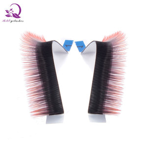 Privé logo 8mm-14mm J/B/C/D curl colle fait <span class=keywords><strong>la</strong></span> corée individuel cils extension - Product Image 4