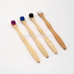 Sikat gigi kayu bambu merek kustom untuk dewasa bulu arang keras pembersih 360 derajat penggunaan rumah dengan kotak PBT - Product Image 3