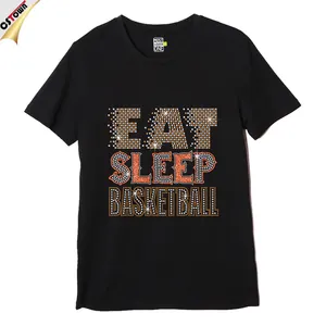 Bling Basketball Mom Wholesale Rhinestone T Shirt